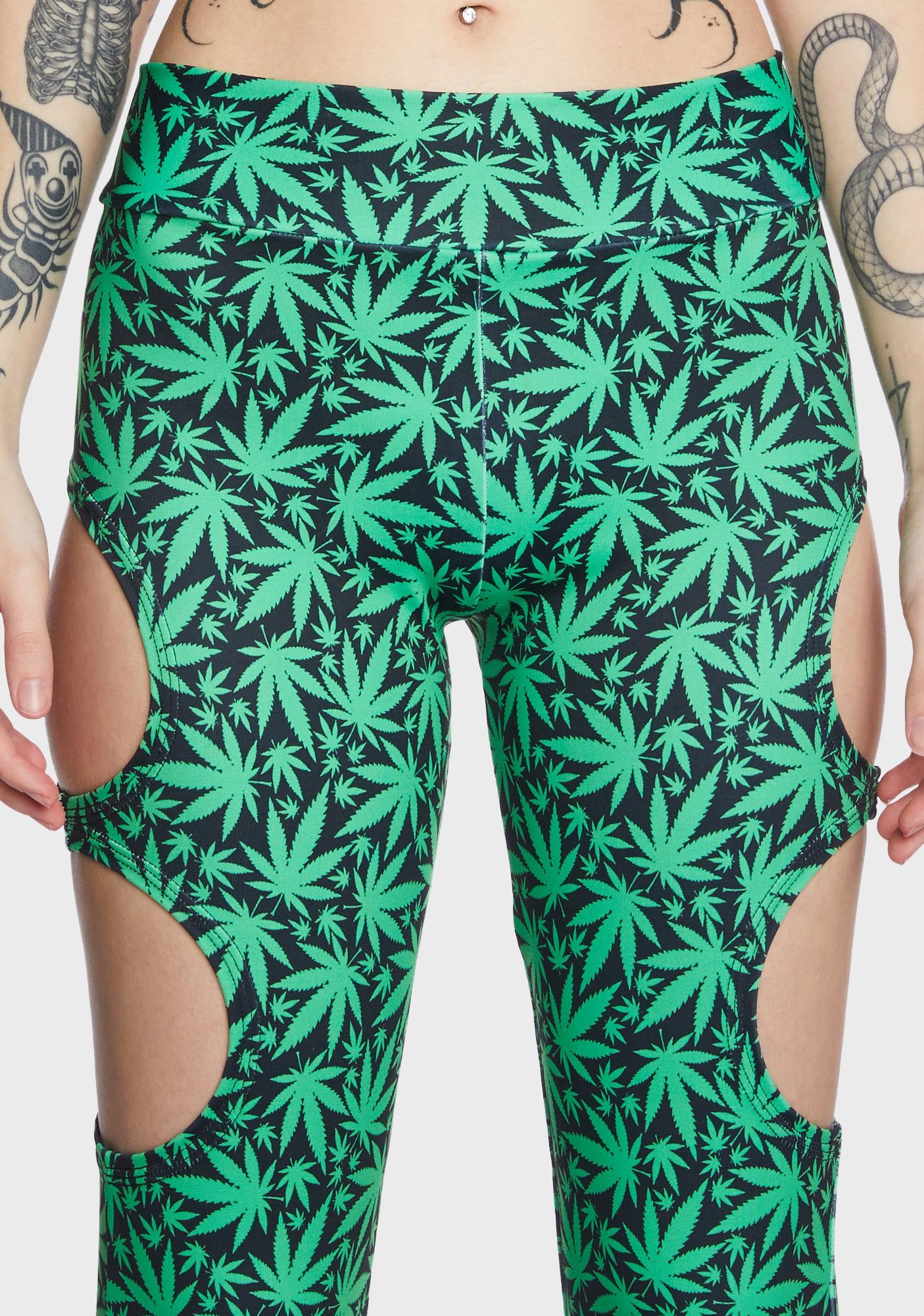 Puff Puff Cut Out Flare Bottoms sold by Dolls Kill product image thumbnail 2