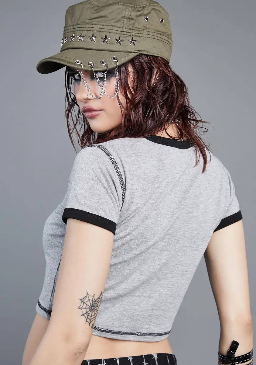 Totally Proud Ringer Tee sold by Dolls Kill product image thumbnail 4