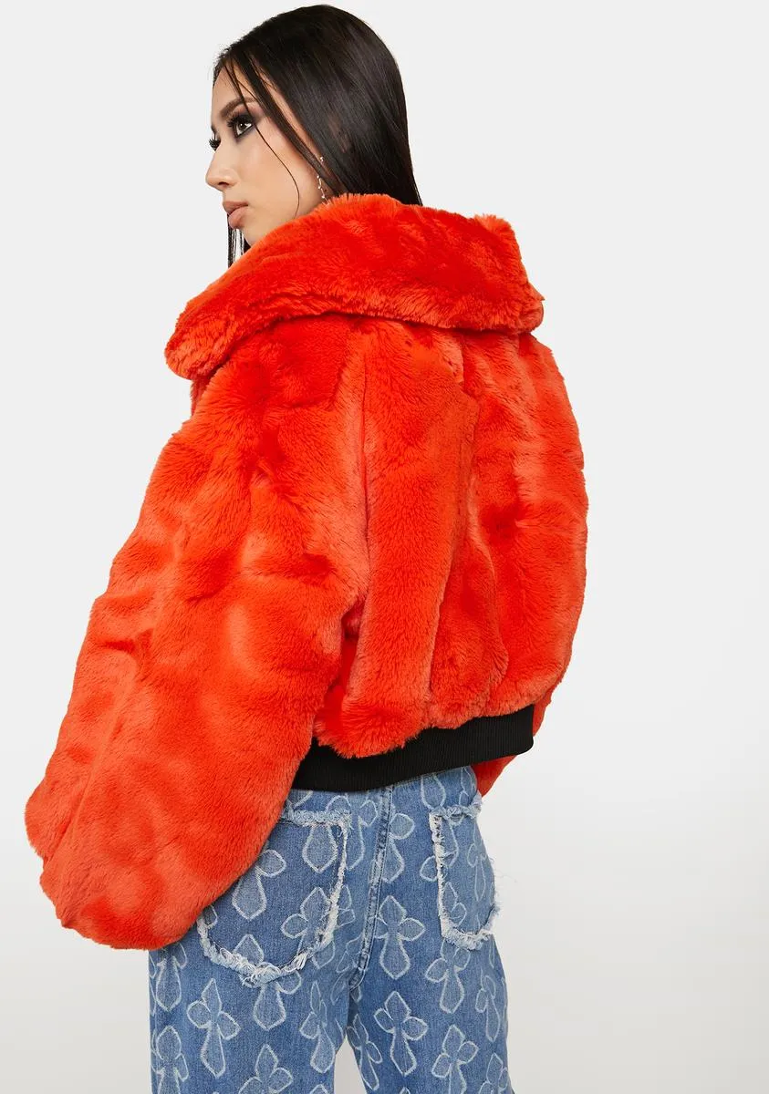 Orange Drew Street Jacket sold by Dolls Kill product image thumbnail 4