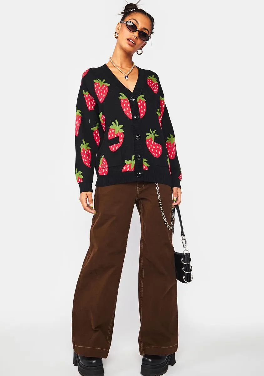 Strawberry Cotton Cardigan sold by Dolls Kill product image thumbnail 3