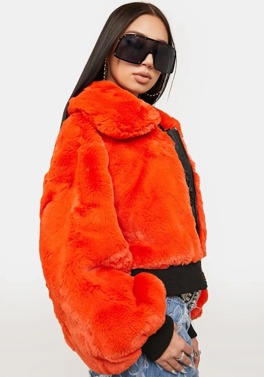 Orange Drew Street Jacket sold by Dolls Kill product image thumbnail 2