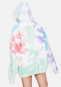 Tie Dye Embroidered Logo Hoodie sold by Dolls Kill