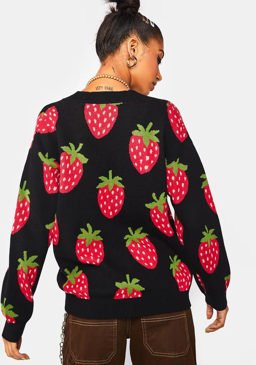 Strawberry Cotton Cardigan sold by Dolls Kill product image thumbnail 4