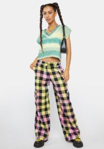 Green Multi Knit Sweater Vest sold by Dolls Kill