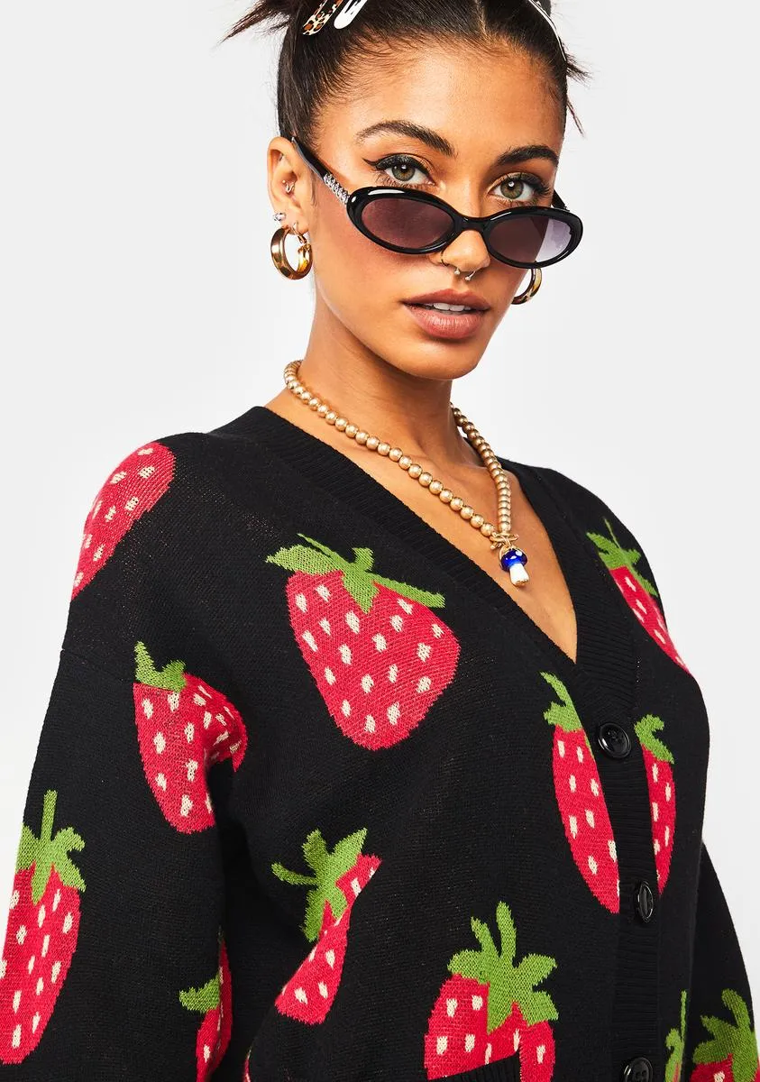 Strawberry Cotton Cardigan sold by Dolls Kill product image thumbnail 2