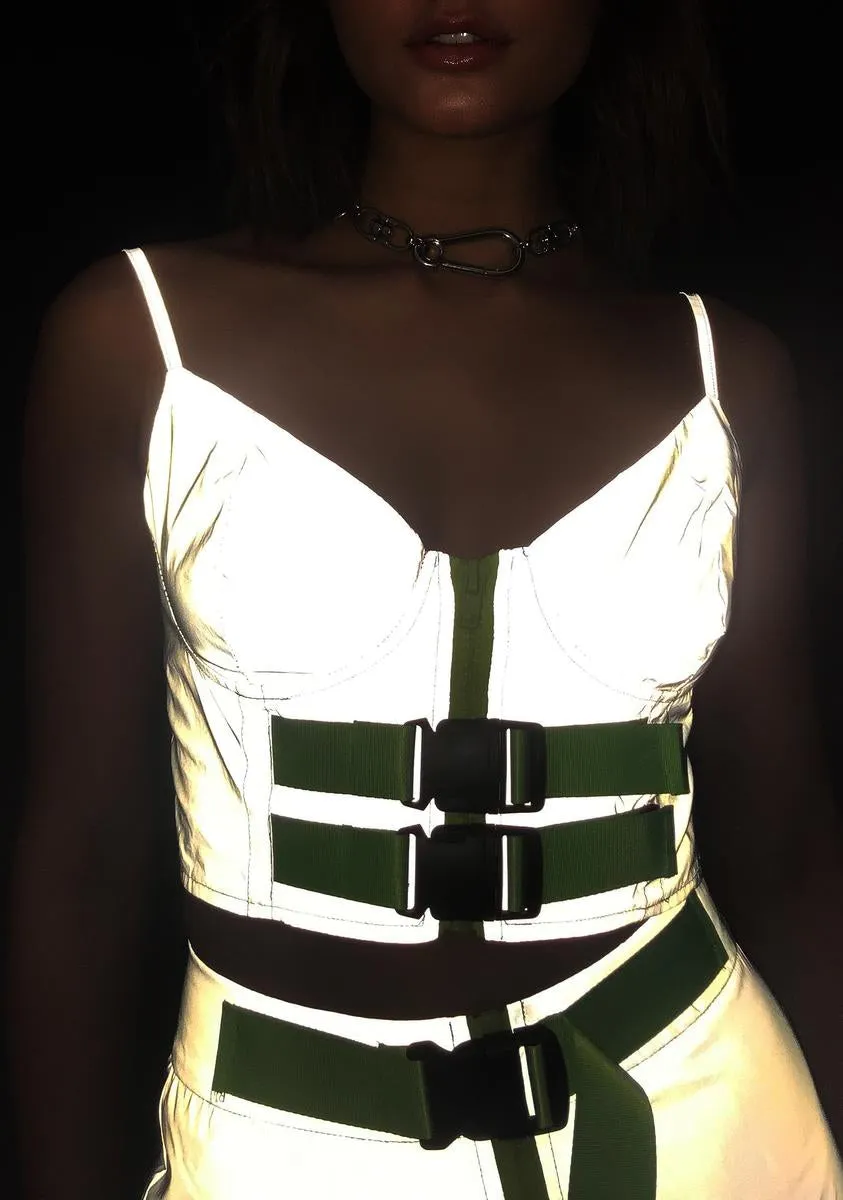 Blast Off Reflective Top sold by Dolls Kill