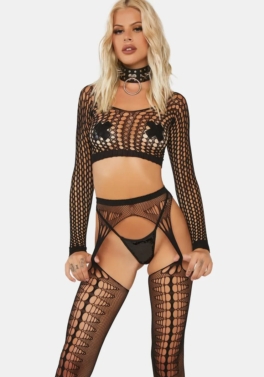 Run The World Bodystocking Set sold by Dolls Kill