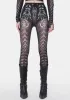Gothic Skinny Skeleton Print Leggings sold by Dolls Kill