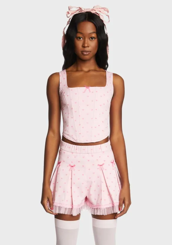 Hold My Heart Corset Top sold by Dolls Kill
