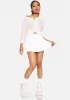 Blush Posh Attitude Gingham Fuzzy Cardigan sold by Dolls Kill