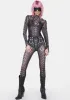 Gothic Skinny Skeleton Print Leggings sold by Dolls Kill