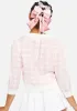 Blush Posh Attitude Gingham Fuzzy Cardigan sold by Dolls Kill