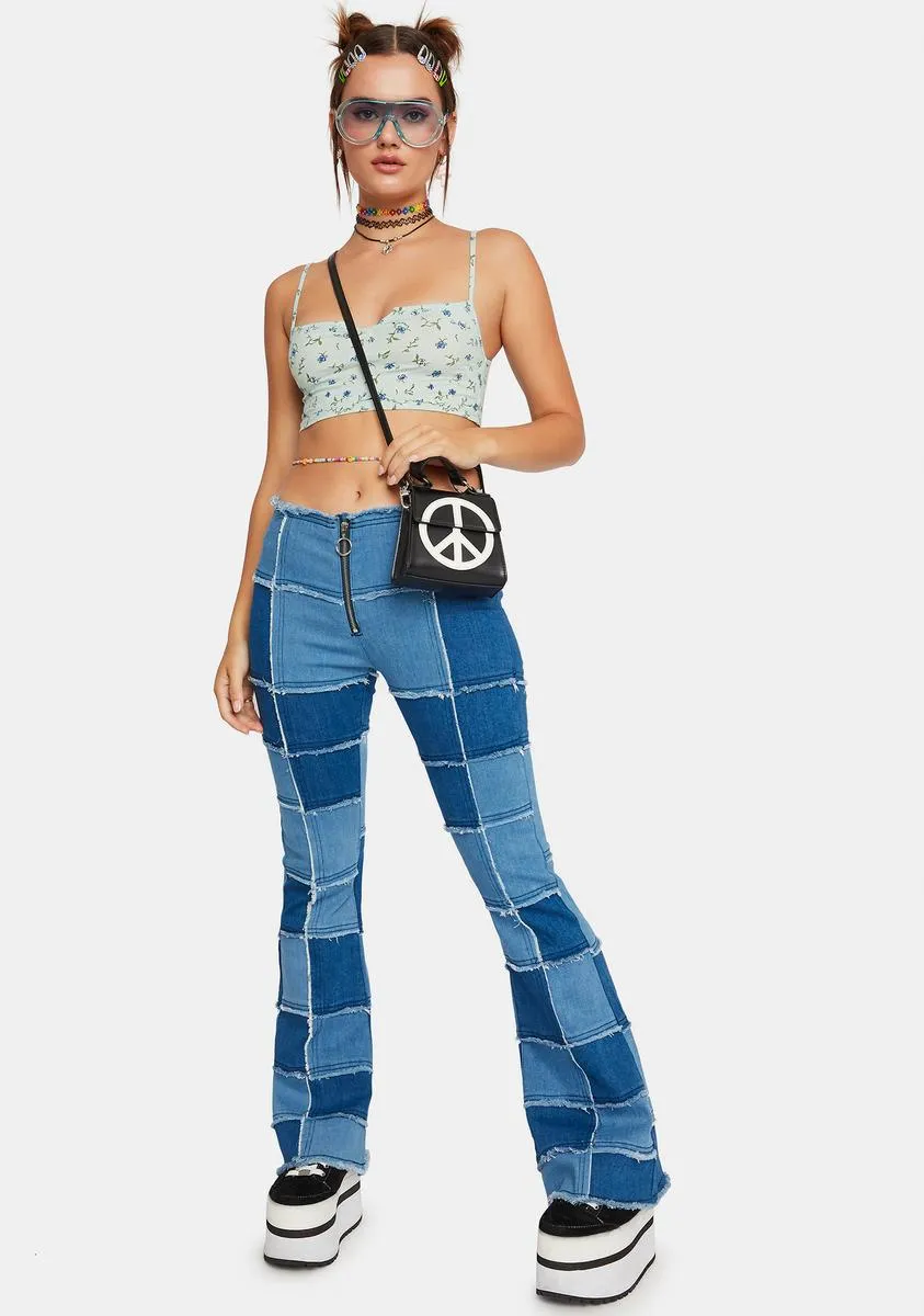 Pretty Petal Green Nef Crop Top sold by Dolls Kill product image thumbnail 3