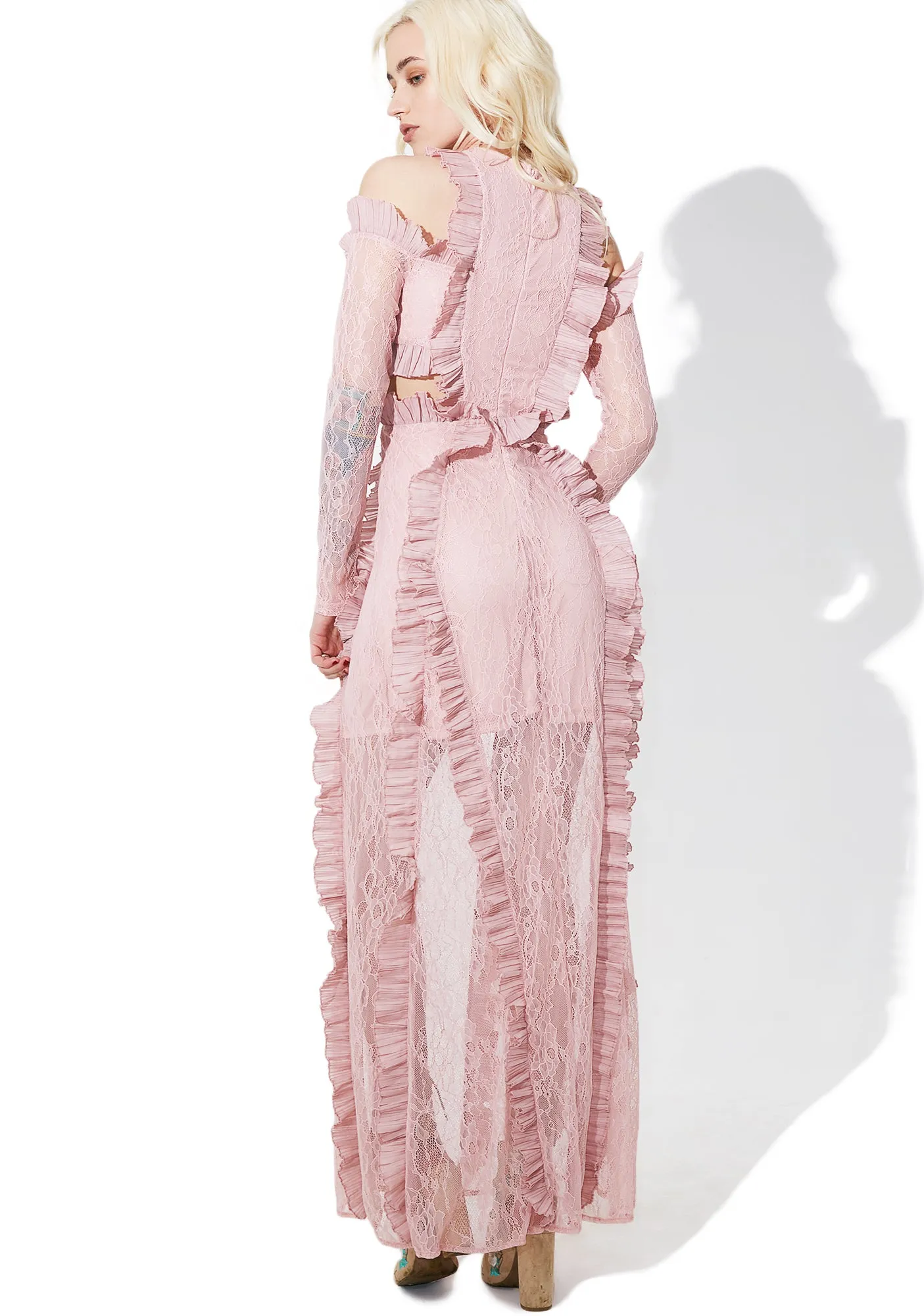 Tribute Ruffled Maxi Dress sold by Dolls Kill product image thumbnail 5