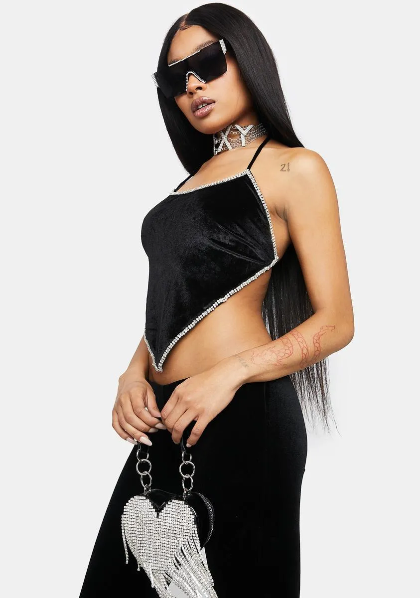 Stay Awhile Velvet Scarf Top sold by Dolls Kill product image thumbnail 2