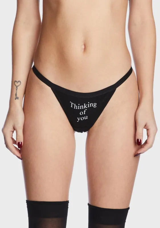 Thinking Of You Graphic Thong sold by Dolls Kill