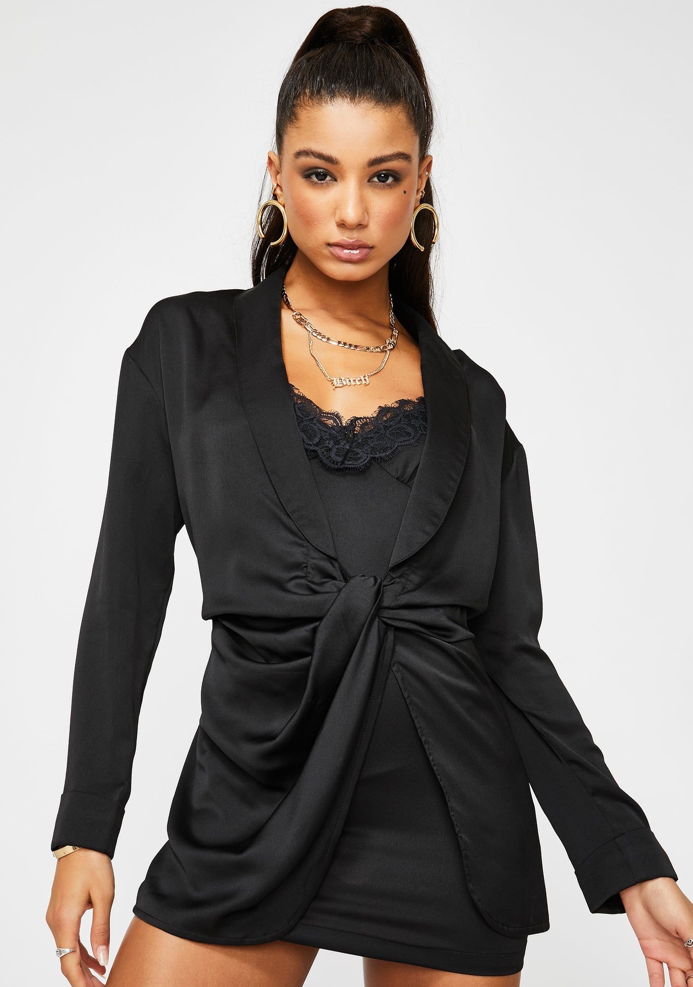 Downtown Girl Mini Dress sold by Dolls Kill