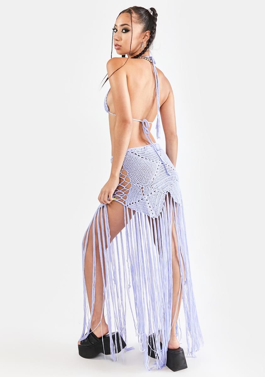 Lavender Heartbreak Summer Crochet Set sold by Dolls Kill product image thumbnail 4