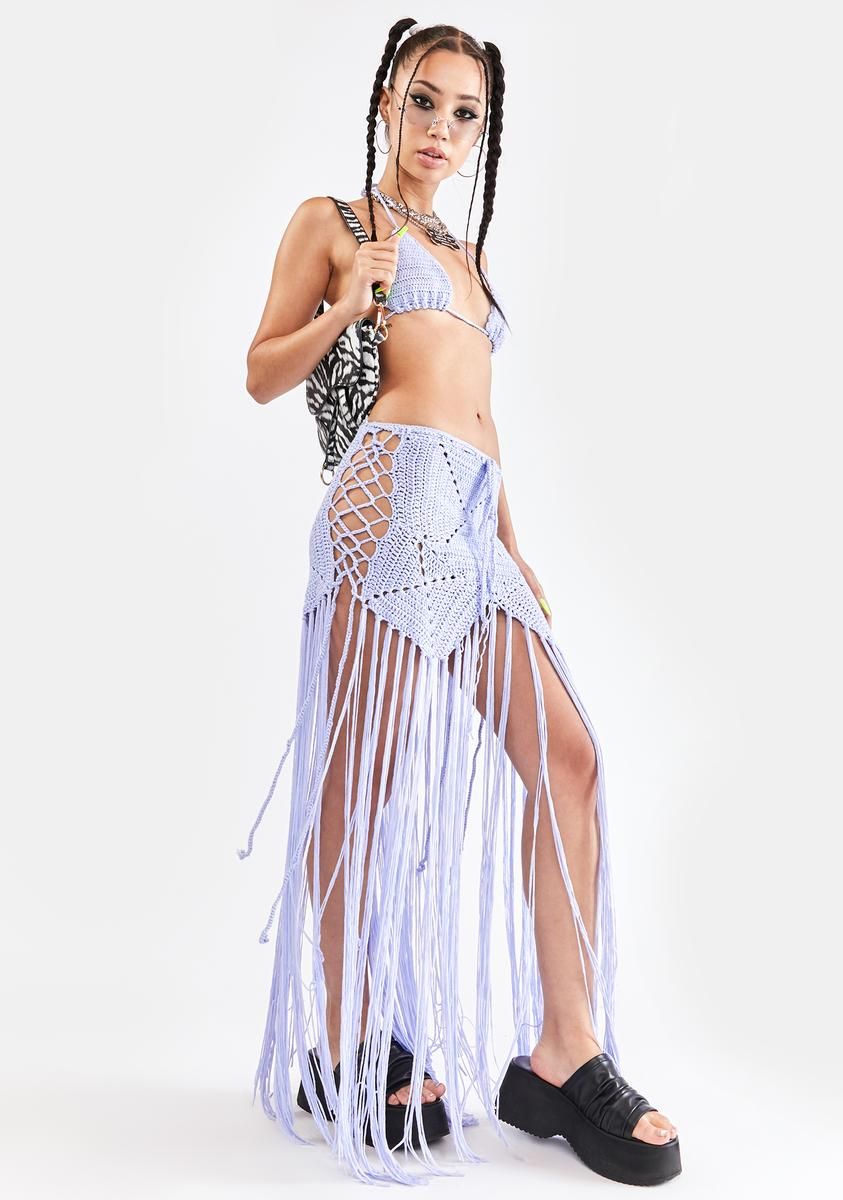 Lavender Heartbreak Summer Crochet Set sold by Dolls Kill product image thumbnail 2