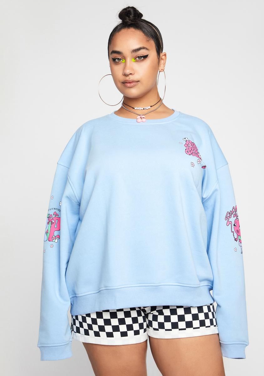 Plus Cherry Trip Sweatshirt sold by Dolls Kill