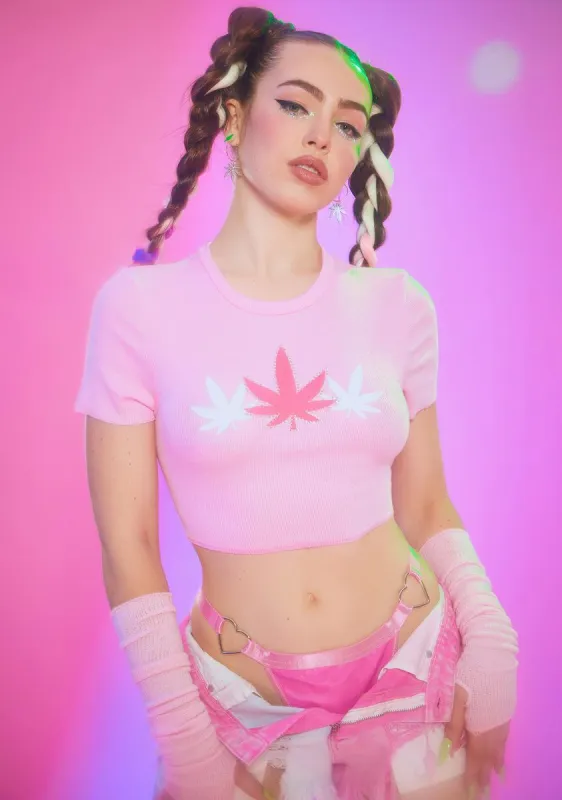 Lady On My Level Crop Tee sold by Dolls Kill