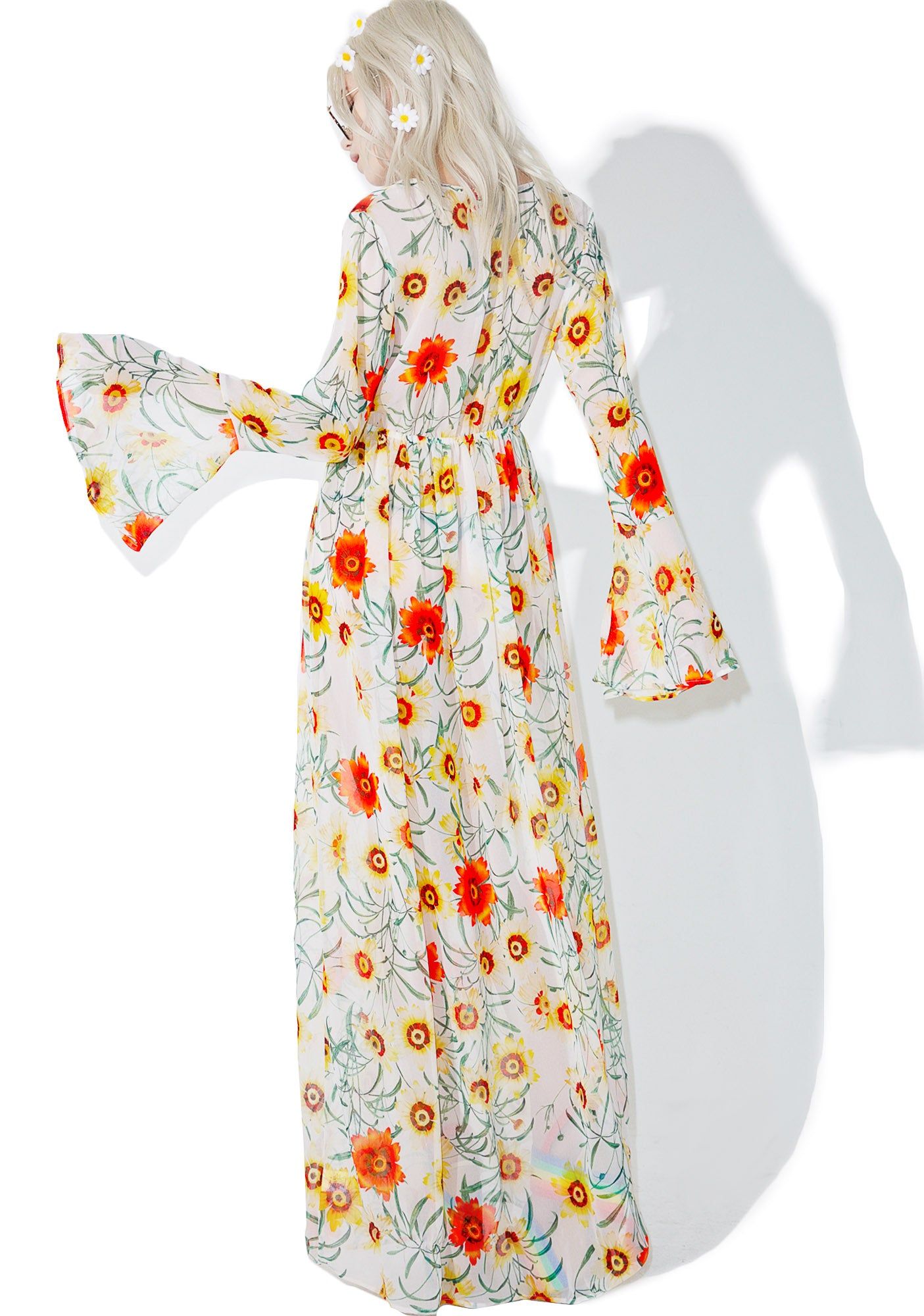 Wild Daisy Lace Up Dress sold by Dolls Kill product image thumbnail 3