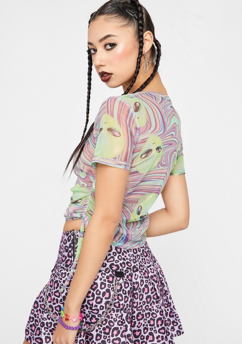 Out Of This World Alien Top sold by Dolls Kill product image thumbnail 4