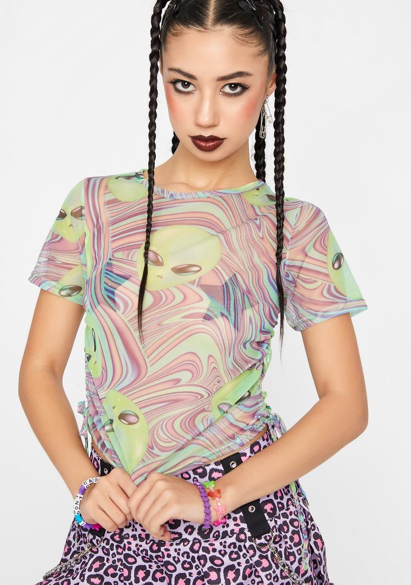 Out Of This World Alien Top sold by Dolls Kill