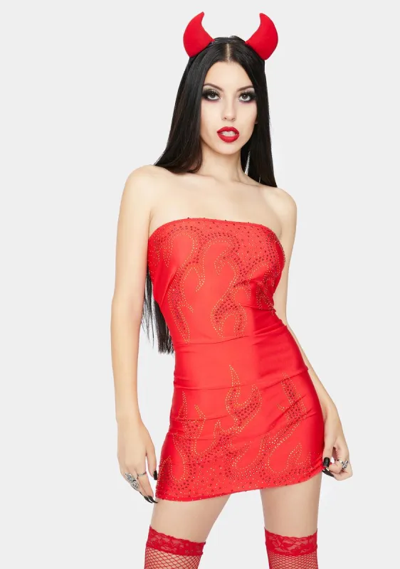 Fire And Desire Devil Costume made by Dolls Kill