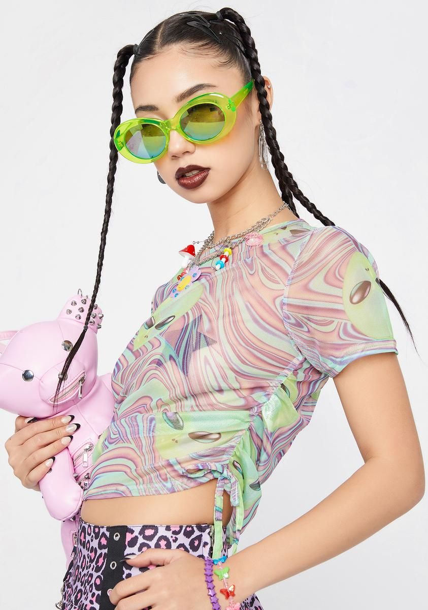 Out Of This World Alien Top sold by Dolls Kill product image thumbnail 2