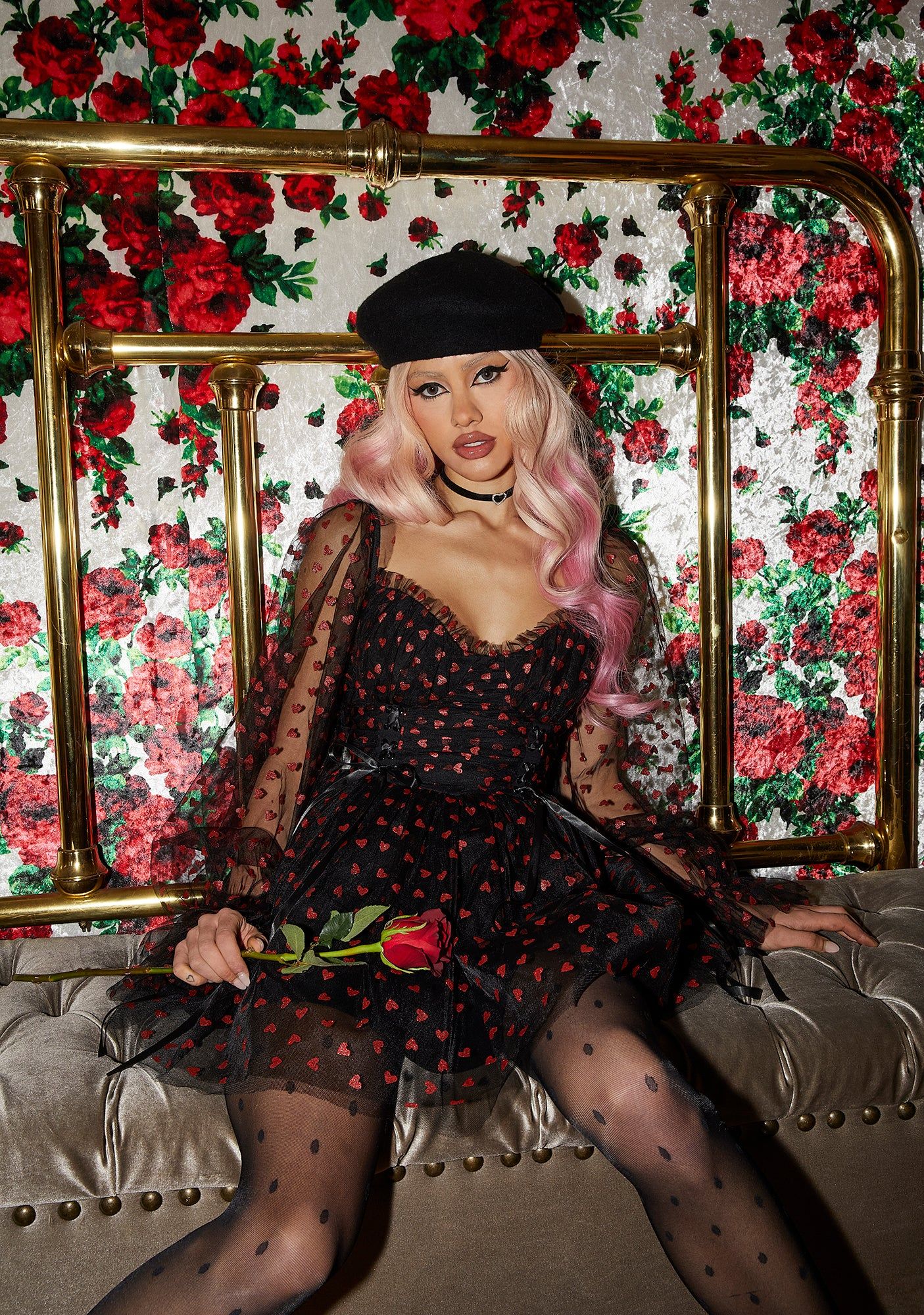 Heavenly Affair Babydoll Dress - Black sold by Dolls Kill product image thumbnail 5