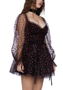 Heavenly Affair Babydoll Dress - Black sold by Dolls Kill