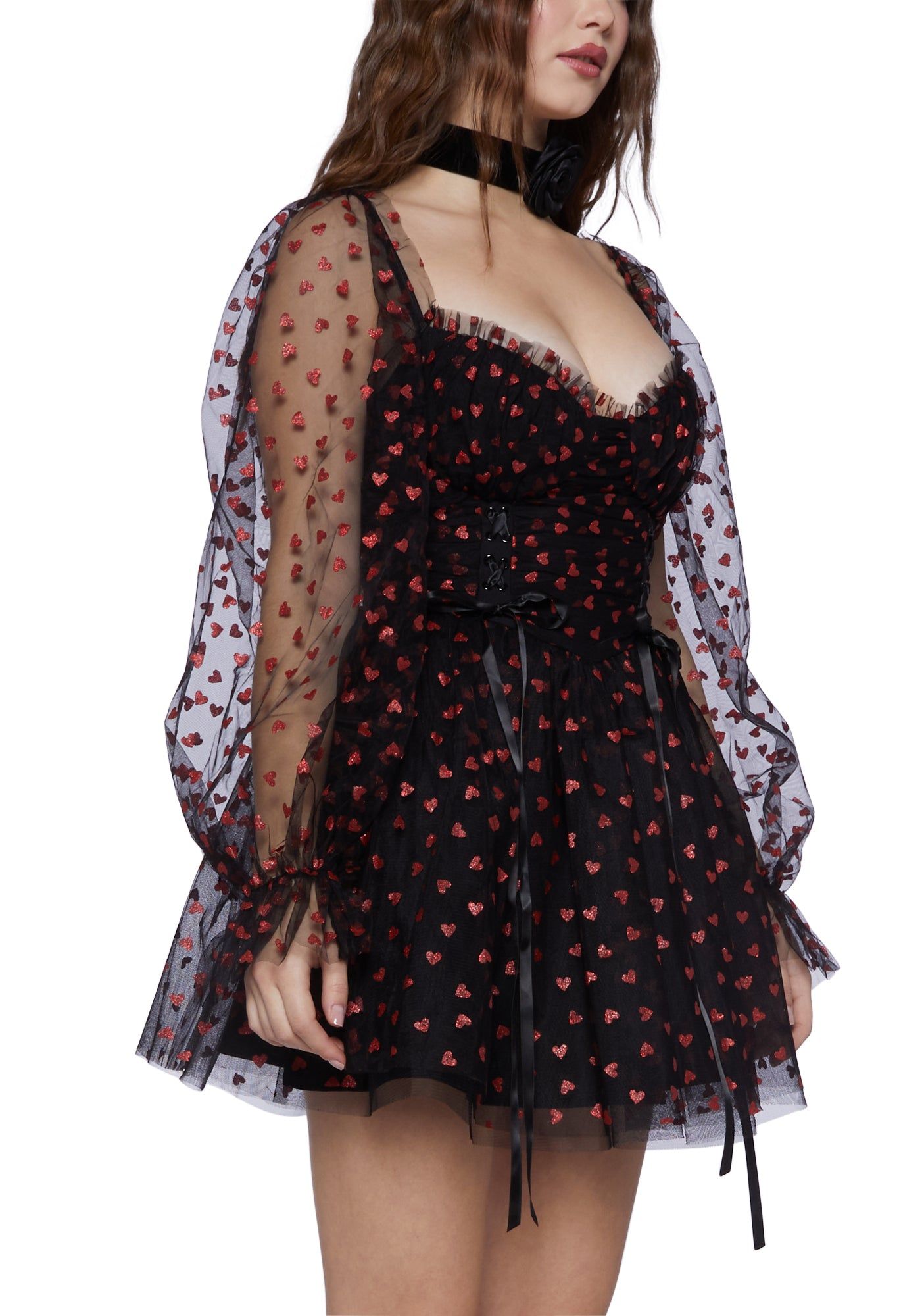Heavenly Affair Babydoll Dress - Black sold by Dolls Kill product image thumbnail 4