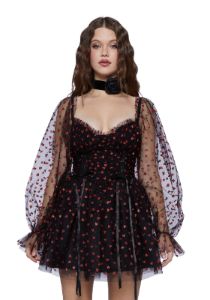 Heavenly Affair Babydoll Dress - Black sold by Dolls Kill