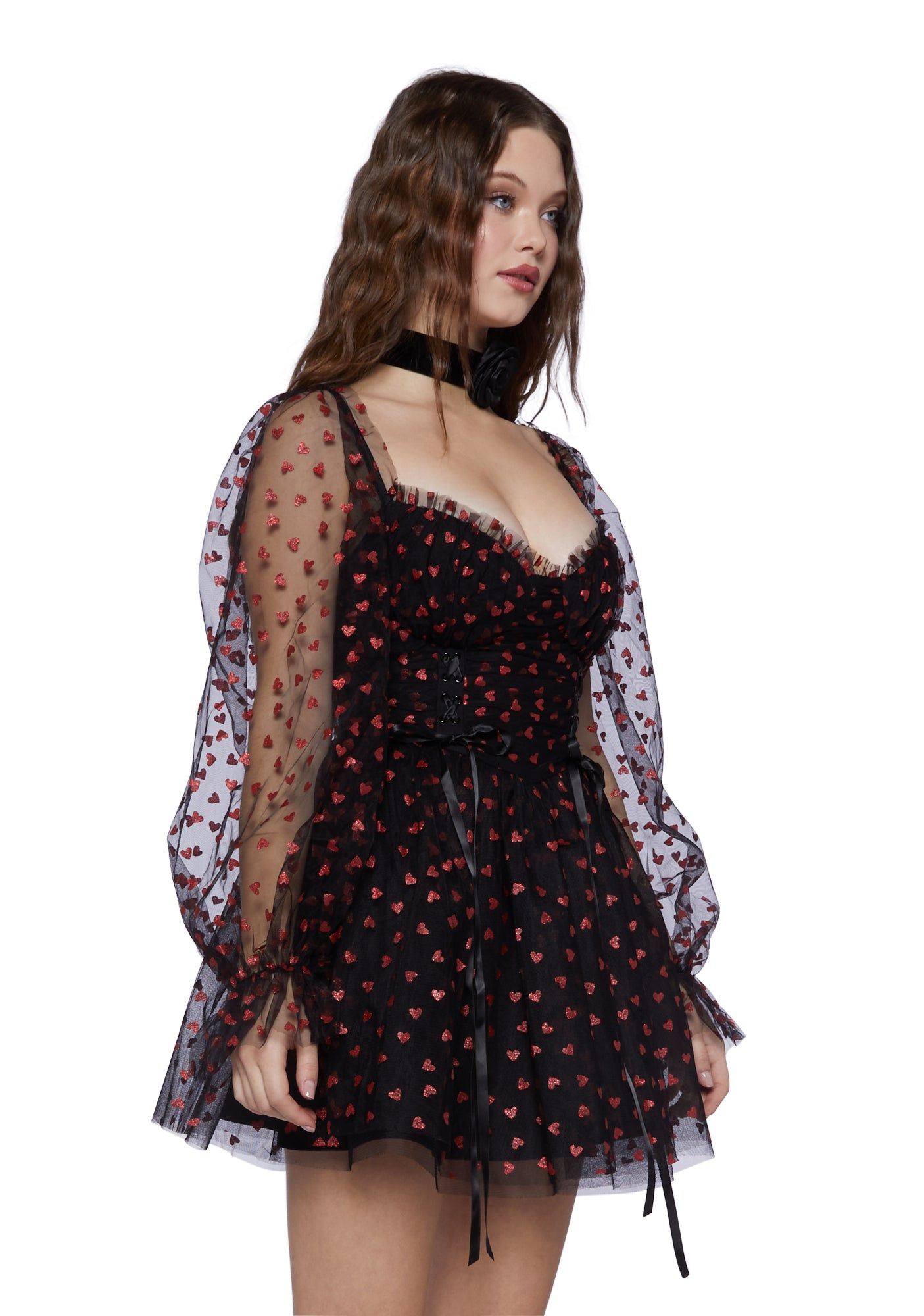 Heavenly Affair Babydoll Dress - Black sold by Dolls Kill product image thumbnail 3