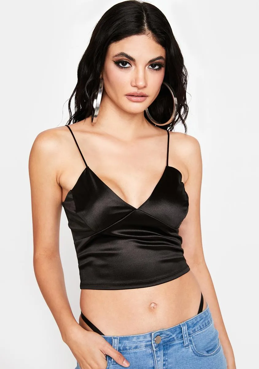 Noir So Delicate Cami Crop Top sold by Dolls Kill