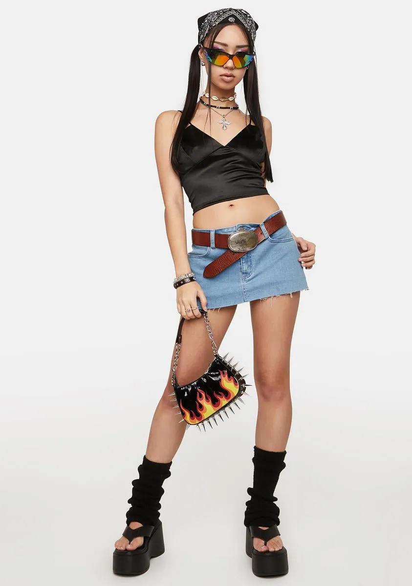 Noir So Delicate Cami Crop Top sold by Dolls Kill product image thumbnail 5