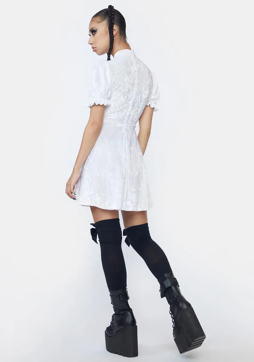 Pentagram Bust Velvet Mini Dress sold by Dolls Kill product image thumbnail 4