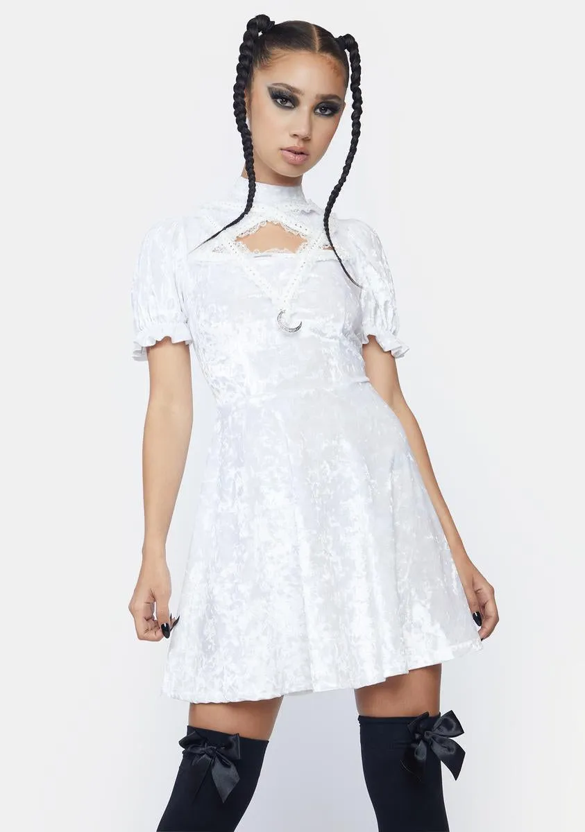 Pentagram Bust Velvet Mini Dress sold by Dolls Kill