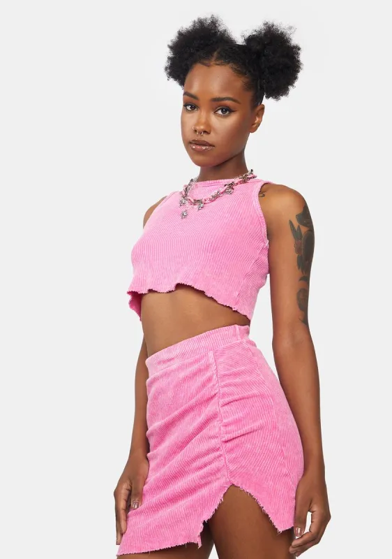 Candy Faded Glory Terry Skirt Set sold by Dolls Kill