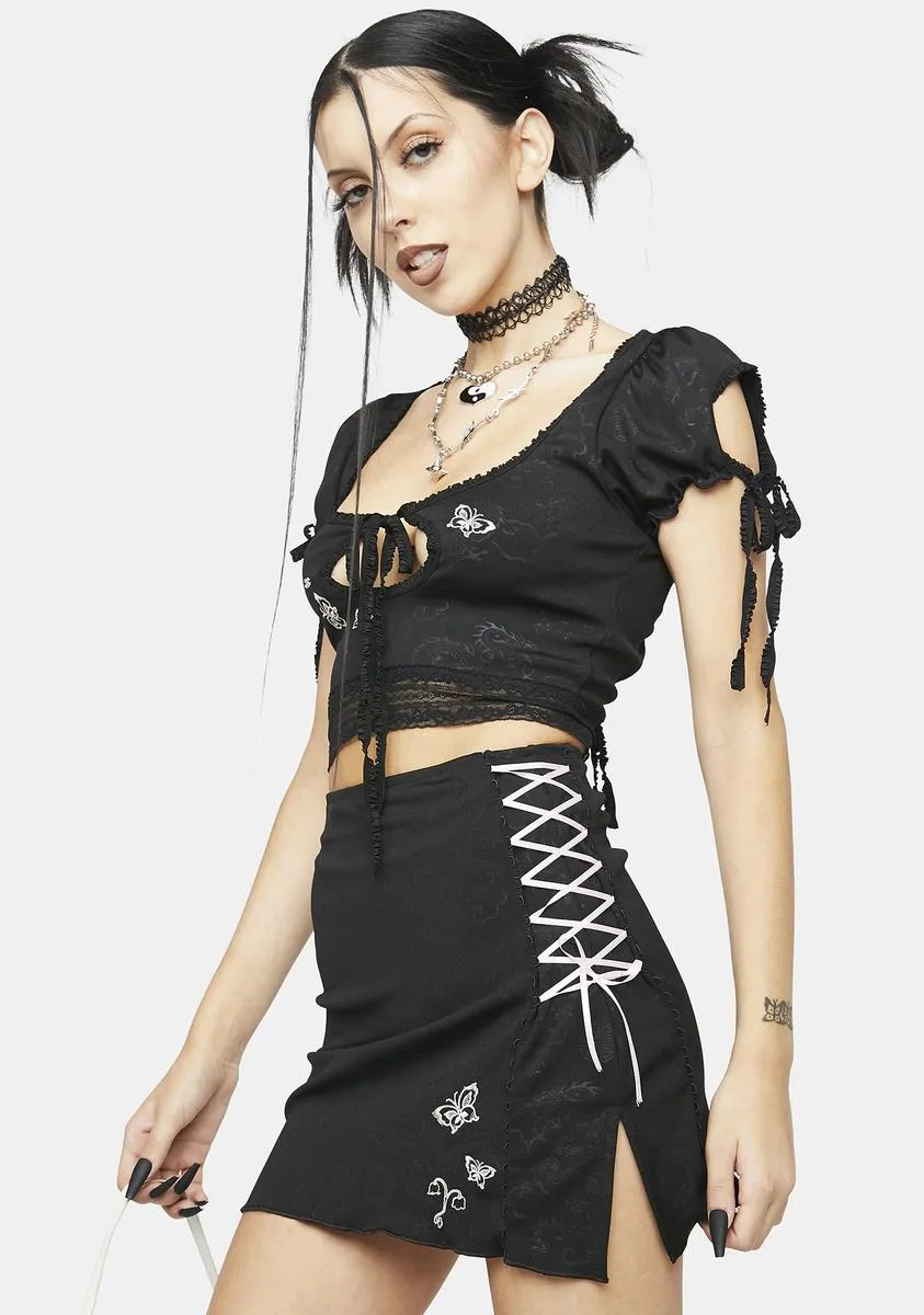 Black Purin Skirt Set sold by Dolls Kill product image thumbnail 2