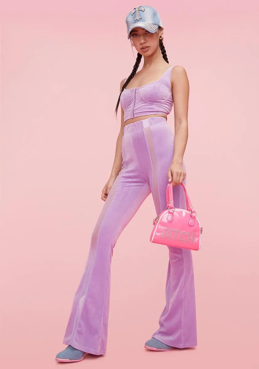 Take My Picture Velour Pants Set sold by Dolls Kill product image thumbnail 2