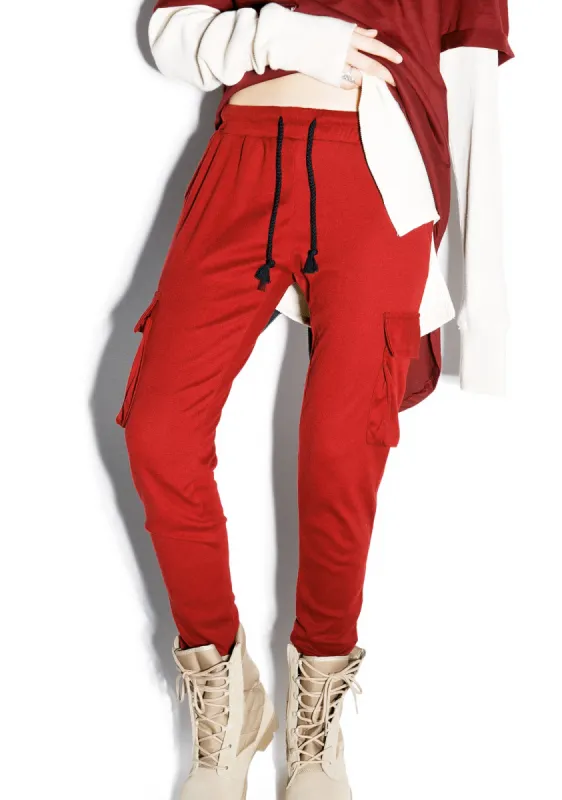 Scarlet Elusive Cargo Joggers sold by Dolls Kill