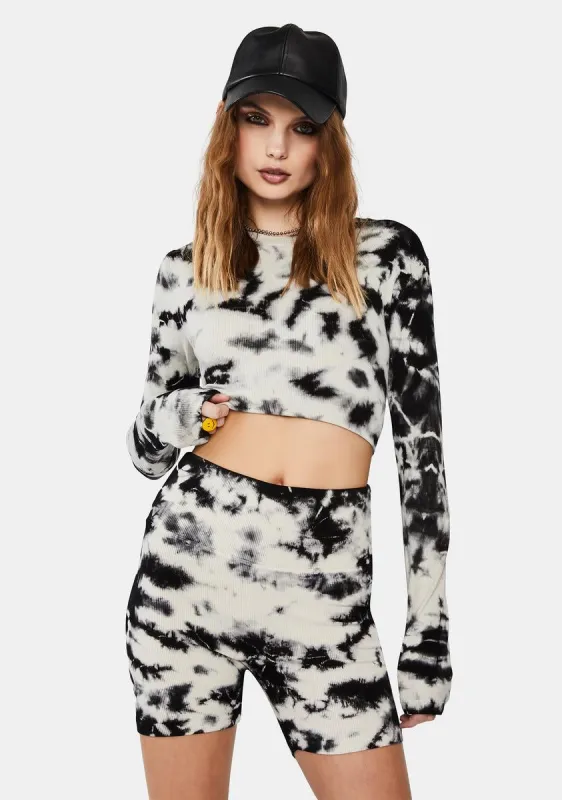 Tie Dye Sleep Long Sleeve Top sold by Dolls Kill