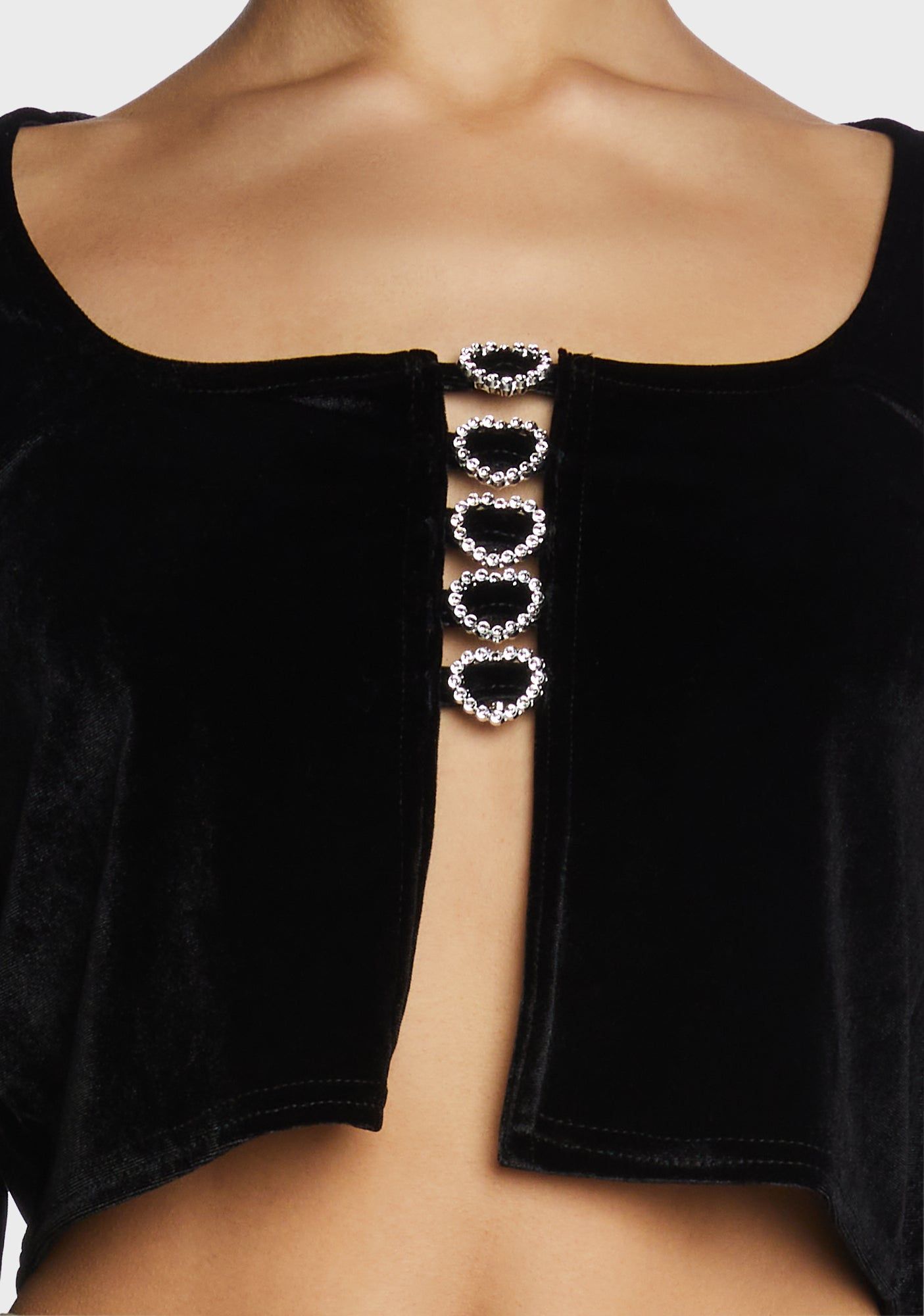 Velvet Crop Top sold by Dolls Kill product image thumbnail 5