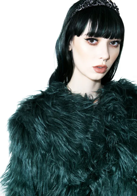 Madison Faux Fur Coat sold by Dolls Kill