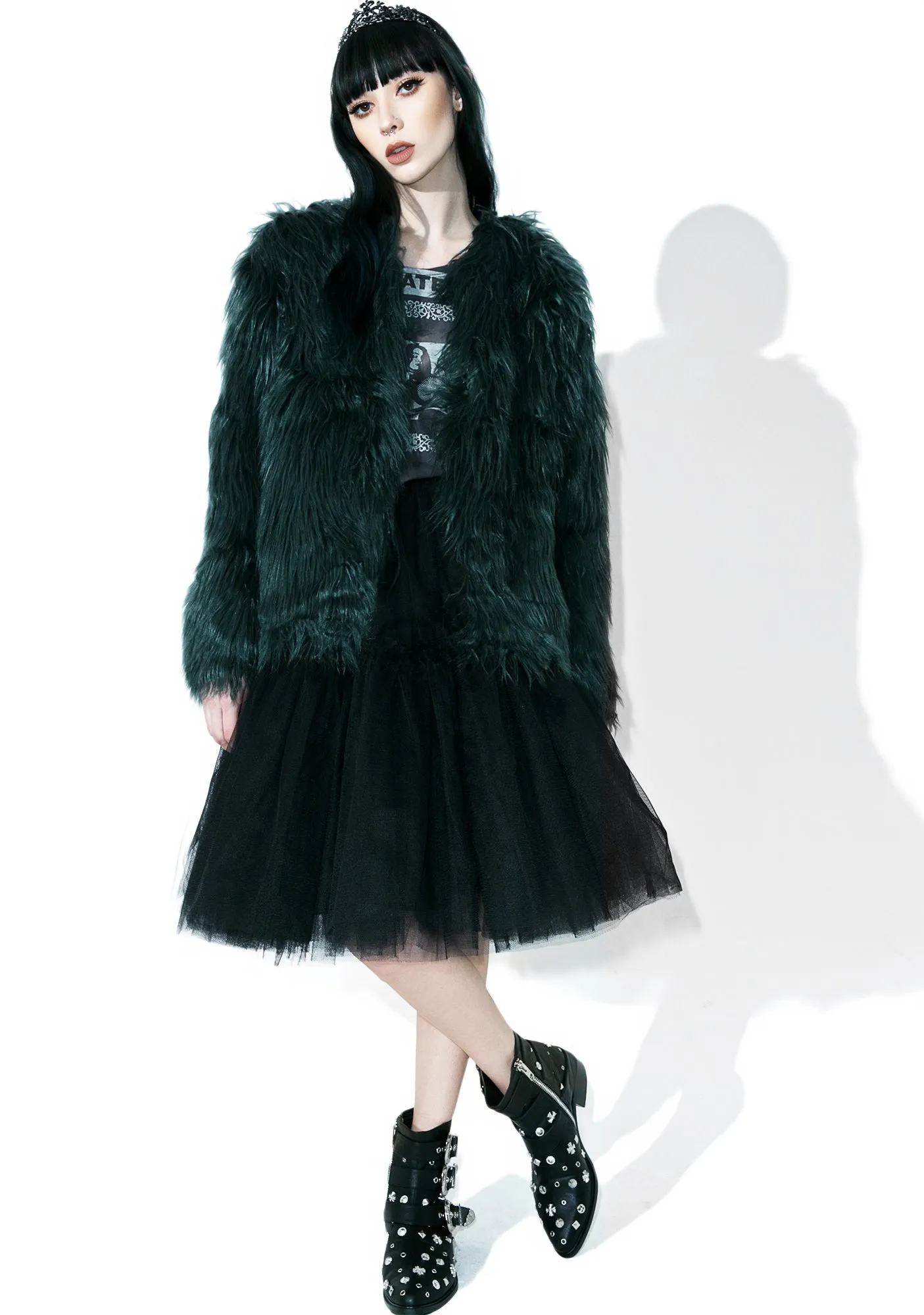 Madison Faux Fur Coat sold by Dolls Kill product image thumbnail 2