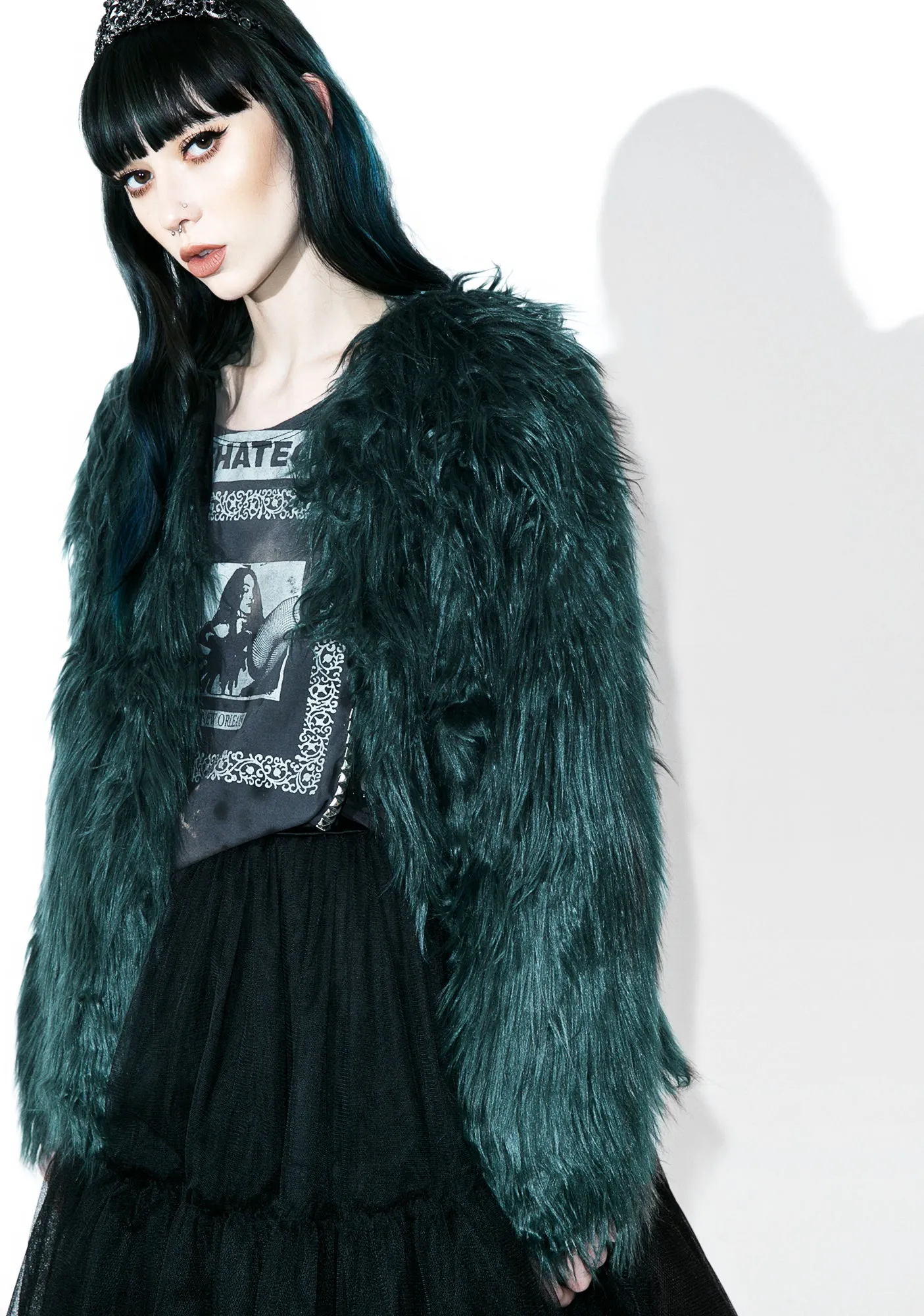 Madison Faux Fur Coat sold by Dolls Kill product image thumbnail 3