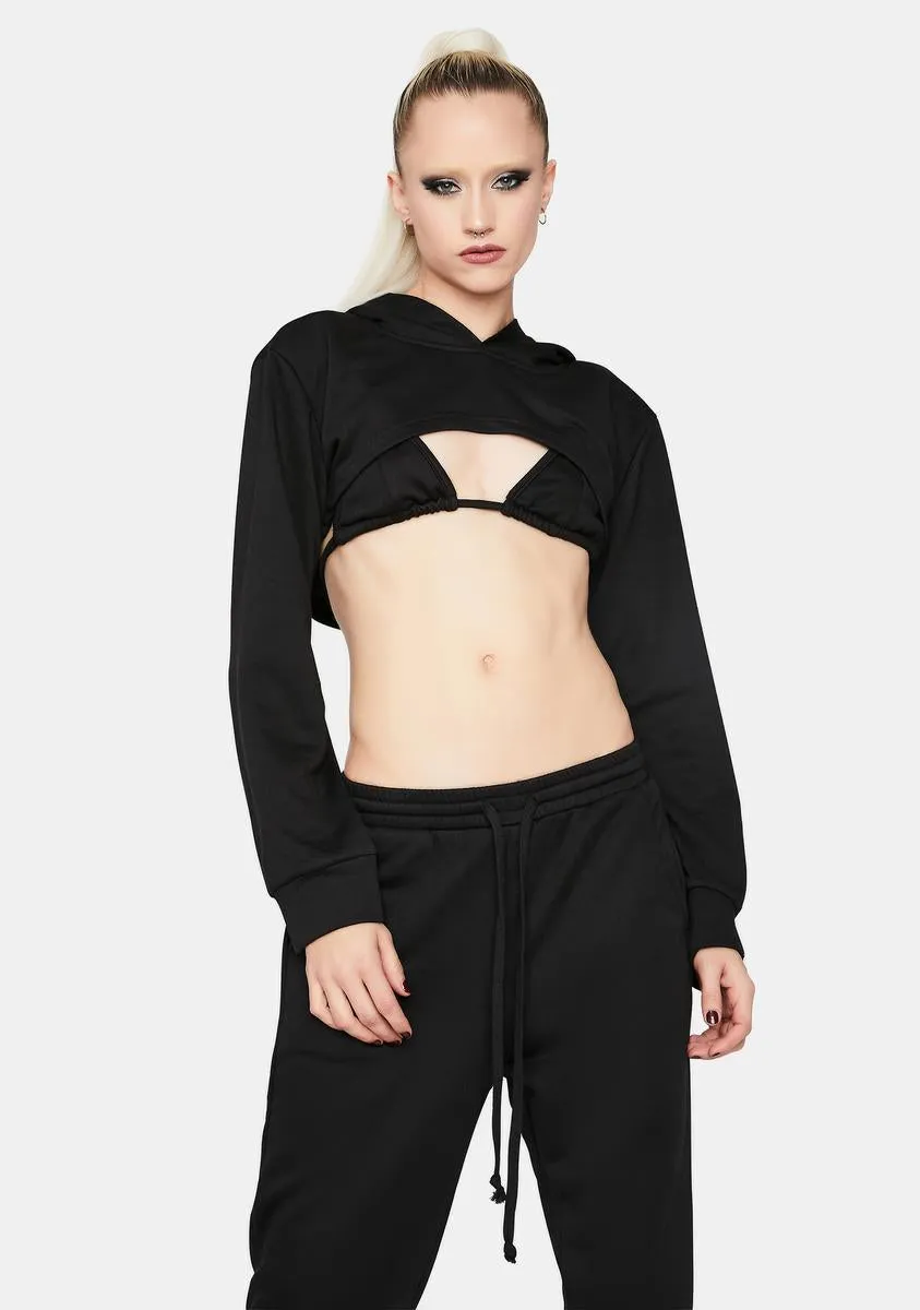 No Player Shrug Hoodie Set sold by Dolls Kill