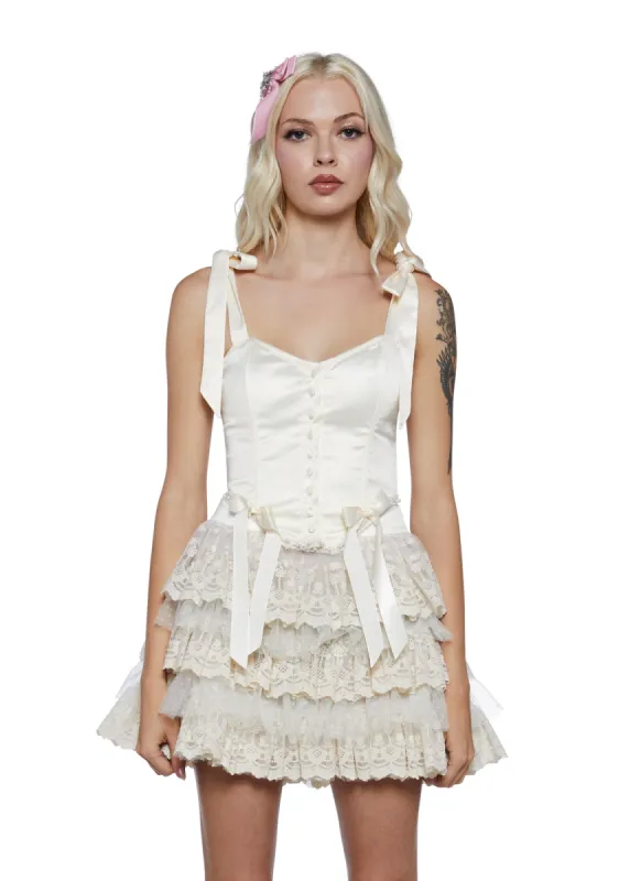 Fancy Footwork Corset Top sold by Dolls Kill